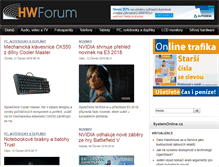 Tablet Screenshot of hwforum.cz